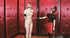 Blonde gets hung in a red room and abused by lady redhead!