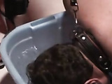 Male slave gets waterboarded by his strict dominatrix