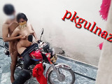 Indian girl dicked by stepbrother on the bike
