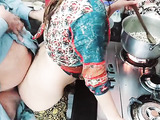 While Indian cooked her hubby fucked her tight asshole