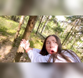Young fresh white girl fucked rough in the park