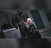 Deadpool fucks gorgeous blonde babe in cosplay HC video