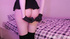 Schoolgirl poses in short skirt showing her nice booty on webcam