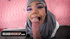Nerdy girl with Hijab gets hard cock in POV-style video
