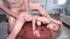 Submissive blonde teen (18+) deep throated