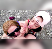 Hot beautiful sexy girl fucked hard outdoor