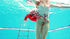 Romantic naked underwater teens showing big hairy pussy