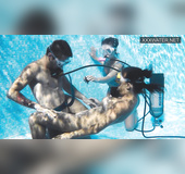 Young hungarian swimming pool teen gives handjob