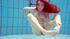 Fresh russian underwater teens showing cute hairy pussy