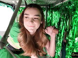Small tits brunette teen sucks dick