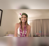 Shaved pussy blonde girlfriend banged