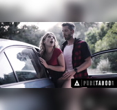 Small tits american milf sucks dick