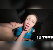 Petite teen gives handjob at the school