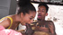 Ebony young tattooed girl sucks dick