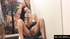 Romantic busty milf showing erotic pussy