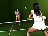 Sapphic sex on a tennis court