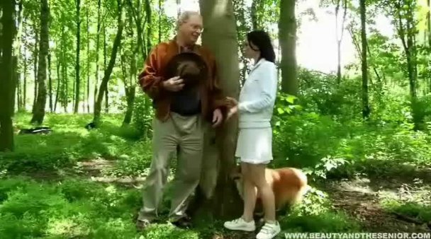 Jungle Sex Video Dog - Old man fucks hot girl in the forest - Porn Video at XXX Dessert Tube