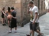 Busty chick fucked in public