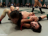 Super nasty wrestling tournament with many naked lesbian sluts