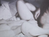 Well-formed brunette with a bushy vagina doing some nasty stuff to her ass with a dick